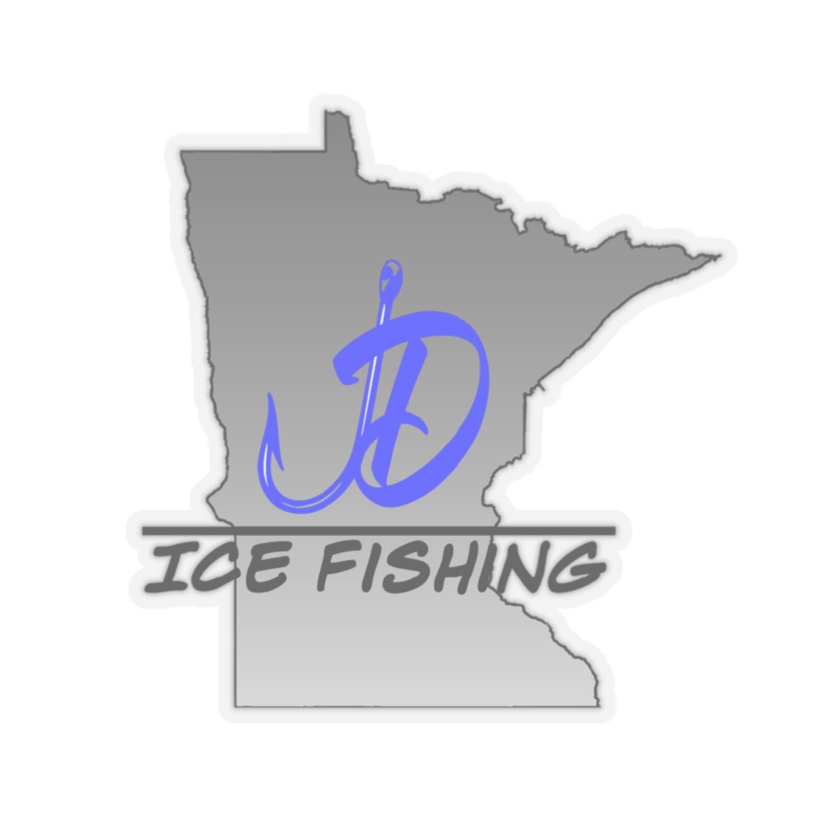 JD Ice Fishing MN Sticker